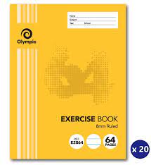Olympic Exercise Book A5 64 Page 8mm Feint Ruled