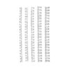 GBC Ibico Wire 21 Loop 10mm Silver Pk/100