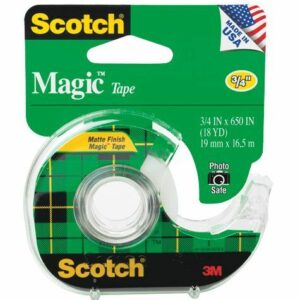 Scotch 122 Magic Invisible Tape & Disp 19mm x 16.5m
