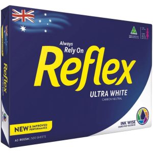 Reflex Ultra White A3 80gsm Copy paper 500 Sheets
