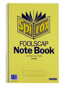 Spirax No.594 Notebook FC 8mm Side Opening
