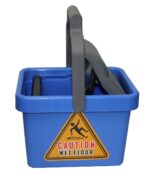 Cleanlink Mop Bucket Plastic Wringer 9 Litre Blue