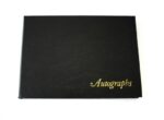 Autograph Book 105x145mm AU50 Black Leathergrain Cover