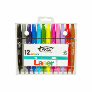 Texta Laser Coloured Markers 12 Pack
