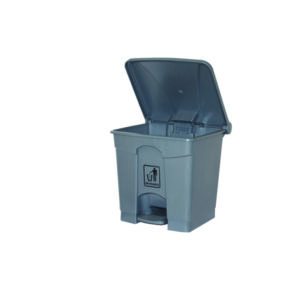 Cleanlink Rubbish Bin With Pedal Lid 45Litre Grey