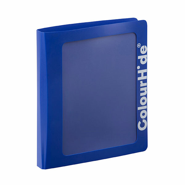 ColourHide Clearview Binder A4 2 D-Ring Blue