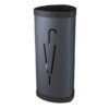 Alba Umbrella Stand Steel Black 0400070