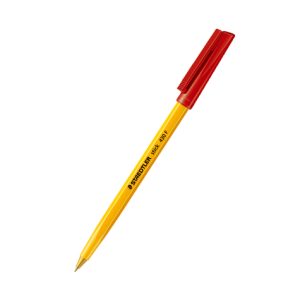 Staedtler Stick Ballpoint Pens Fine Red Pk/10