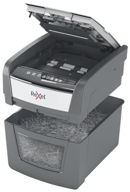 Rexel Optimum Autofeed Shredder 100M Micro Cut front 1