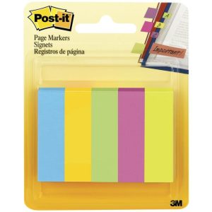 Post-it Page Markers 670-5AU 12mm x 44mm Jaipur 5 Pack
