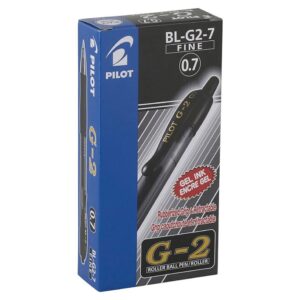 Pilot BL-G2-7 G2 Retractable Gel Pen 0.7mm Black Pack 12