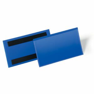 Durable Logistics Magnetic Pouches A4 Landscape 50 Pack Blue