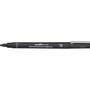 Uni Pin Fineliner Pen Black 0.4mm 12 Pack