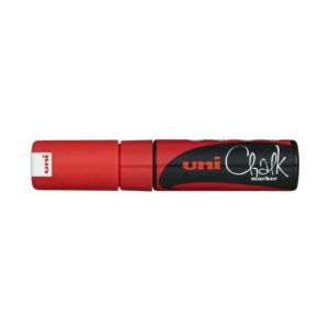 Uni Liquid Chalk Marker Chisel Tip PWE-8K Red