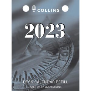Collins Desk Calendar 2023  Refill Day To A Page Top Punch