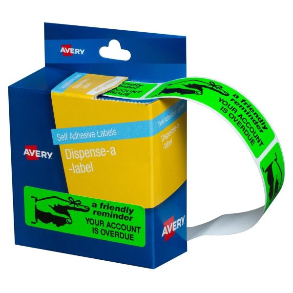 Avery Pre-printed Dispenser Labels 'Friendly Reminder' Pk/125