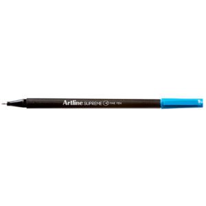 Artline Supreme Fineliner Pen 0.4mm Sky Blue Pack 12