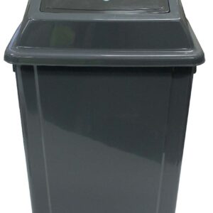 Cleanlink Rubbish Bin  With Bullet Lid 60 Litre Grey