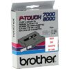 Brother Tape 24mm x 8m Red on White TX-252