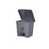 Cleanlink Rubbish Bin With Pedal Lid 68Litre Grey