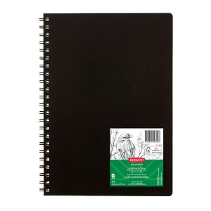 Derwent Academy Visual Art Diary 110gsm 120 Pages A4 Black