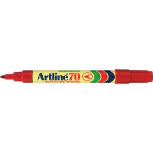 Artline 70 Permanent Marker Red Pack 12