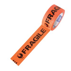 Post-it 3772 Pre-Printed Message Tape Fragile Black On Orange
