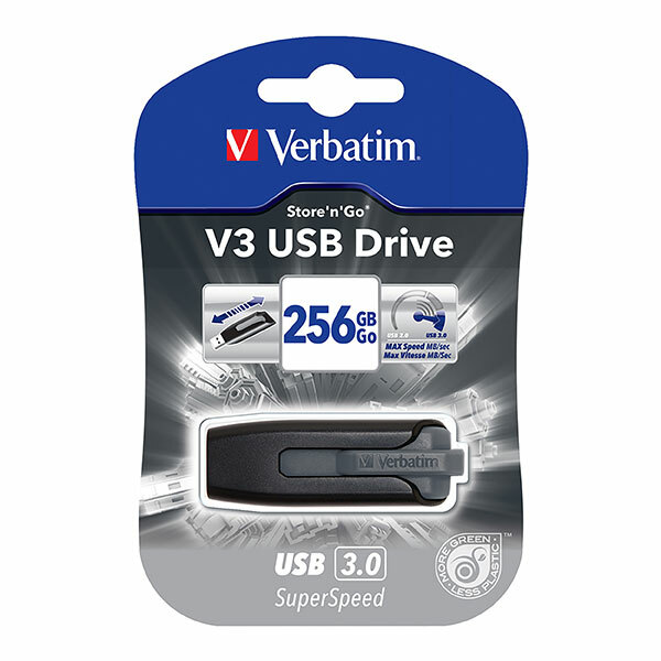 Verbatim 49168 Store 'N' Go V3 USB 3.0 Drive 256GB