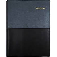 Collins Vanessa Financial Year Diary 2023-24 A4 Day to Page Black