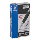 Pilot Retractable Supergrip Ballpoint Pen BPGP10R Fine Black Box 12