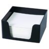 Esselte SWS Plastic Memo Cube WITH 500 Blank Sheets Black