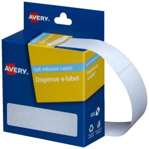 Avery White Dispenser Labels Rectangle 19x64mm Pk/280