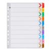 Marbig Extra Wide Dividers A4 1-10 Tab Reinforced