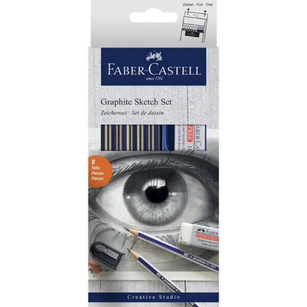 Faber-Castell Graphite Sketch Set 8 Piece