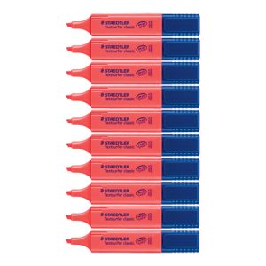 Staedtler Textsurfer Highlighter Red 10 Pack