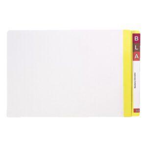 Avery Shelf Lateral Foolscap Yellow Mylar End Tab File