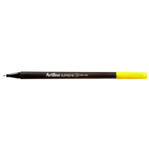 Artline Supreme Fineliner Pen 0.4mm Yellow Pack 12