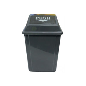 Cleanlink Rubbish Bin With Bullet Lid 40Litre Grey