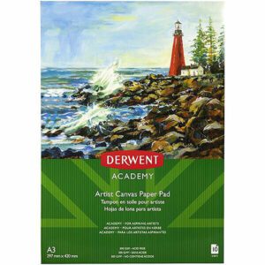 Derwent Academy Artist Canvas Paper Pad 300gsm 10 Sheets A3