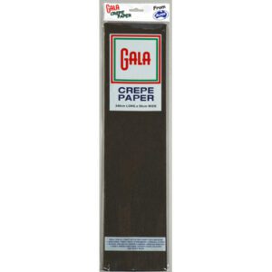 Crepe Paper Gala 12 Black 240cm x 50cm Pk12 501012