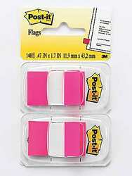 3M 680-BP2 Bright Pink Post- it  Flags 2Pack