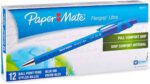 Papermate Flexgrip Retractable Medium Ballpoint Pen Blue Pack 12