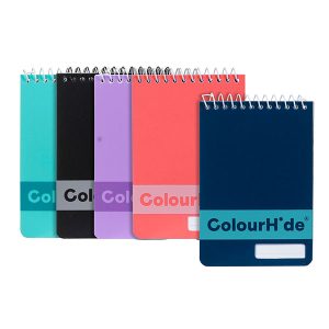 ColourHide Pocket Notebook 96 Pages Assorted 5 Pack