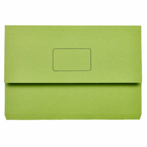 Marbig Slimpick Document Wallets Foolscap Green Pack Of 50