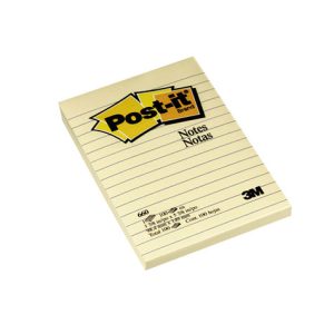 Post-it 660 Post-it Note Lined Yellow Pad 98x149mm
