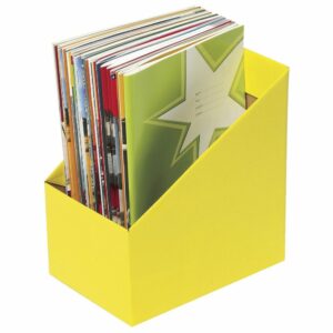 Marbig Book Magazine Box large Yellow PK 5