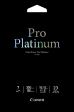 Canon Photo Paper Pro Platinum  6" X 4"  20 Sheets - 300gsm