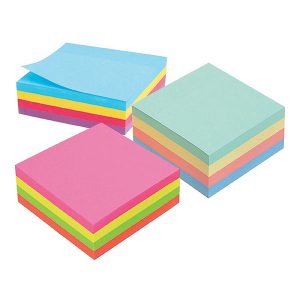 Marbig Rainbow Cube Notes 75x75mm Assorted 320 Sheet