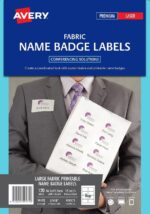 AVERY Fabric Name Badge Labels 8up L7418K PK/10