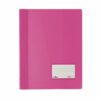 Durable Premium Flat File A4 Extra Wide Transluscent Pink